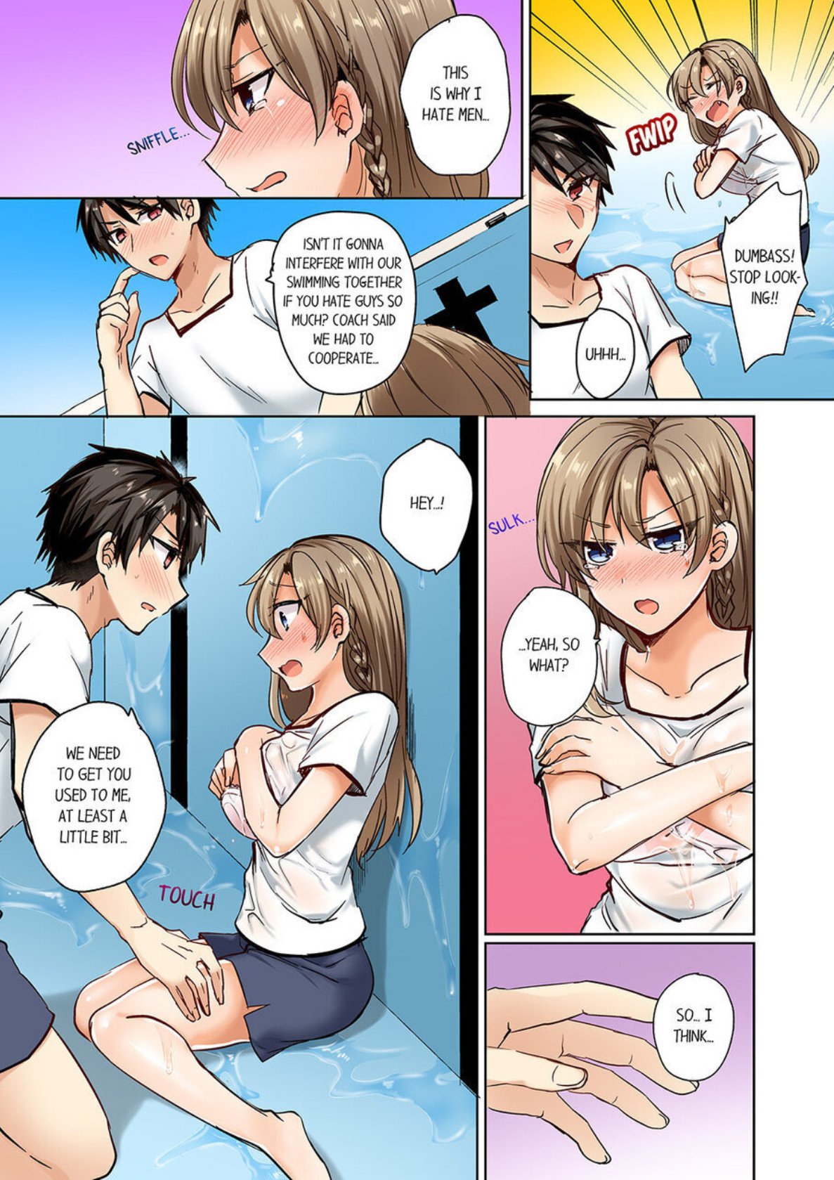 Hentai Manga Comic-My Swimsuit Slipped... And it went in!? A Mixed Synchronized Swimming Club with More Than Just Nip Slips in Store! ~ 1-Read-4